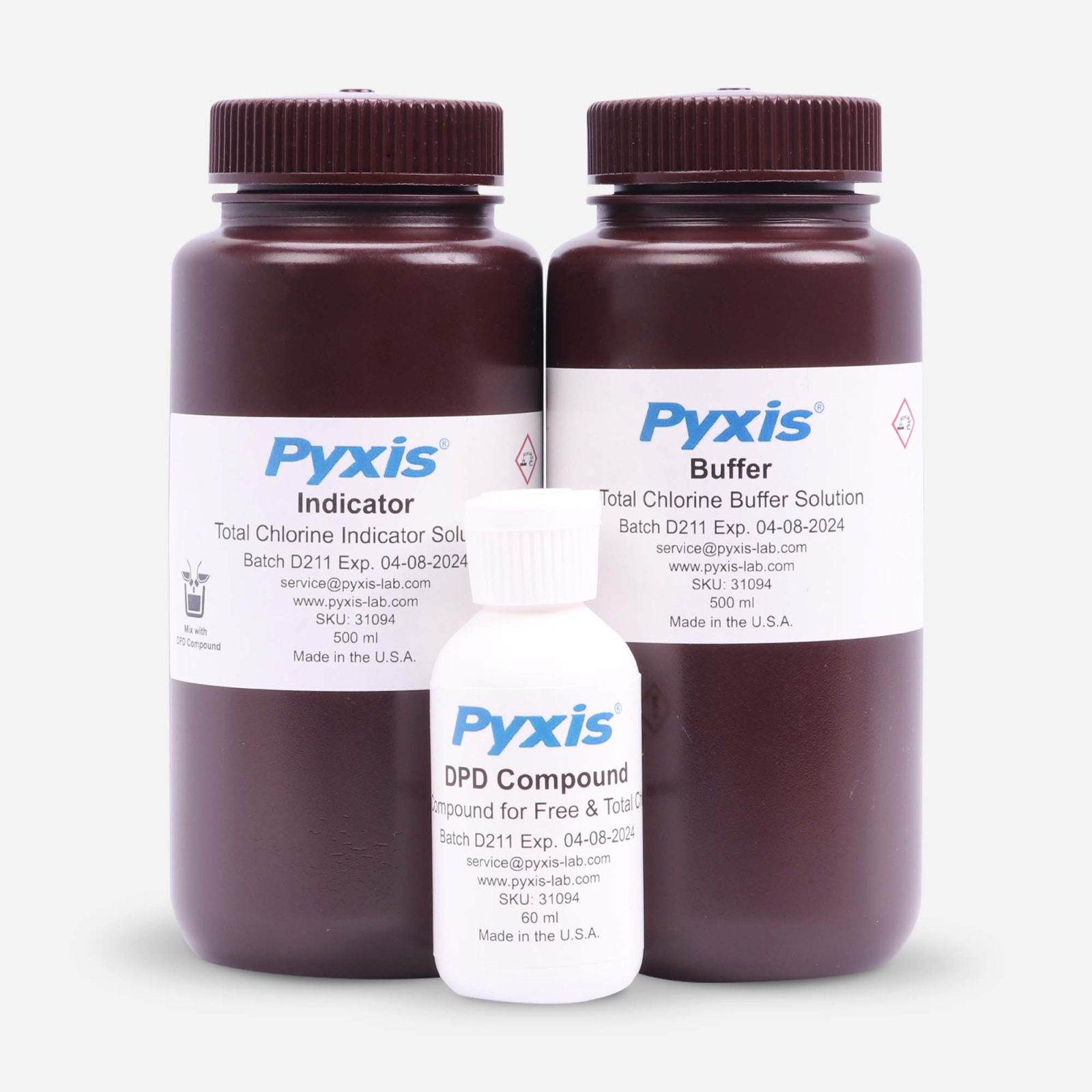 Total Chlorine DPD Wet Chemistry Reagent Kit Pyxis Lab®