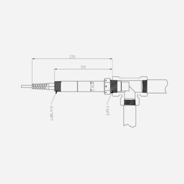 1inch Threaded Adapter Kit for ST-77X Dissolved Oxygen Series - Image 2