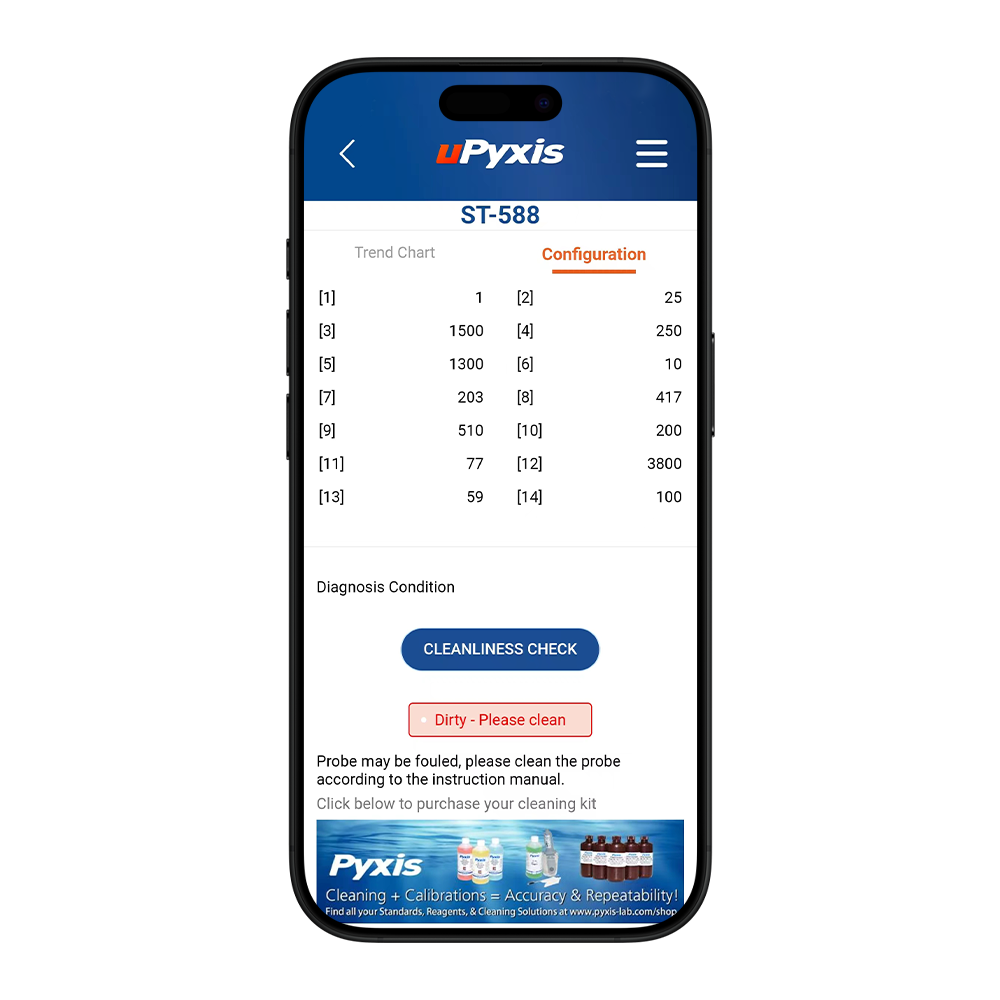 uPyxis® App | Mobile Monitoring, Calibration & Configuration